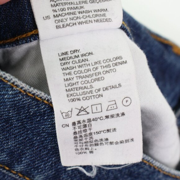 & Other Stories Button Fly Dark Wash Jeans Size 27 - Picture 9 of 9